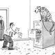 Illustration for article titled Literally captioned emNew Yorker/em cartoons make emNew Yorker/em cartoons funny for once